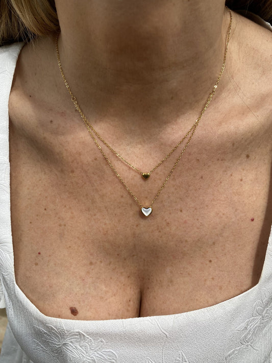 Collana Double cuori