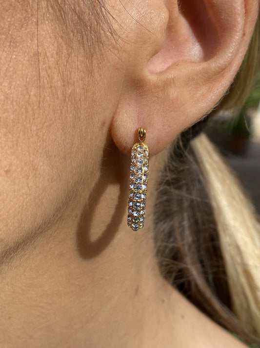 Orecchini Cerchio Zirconato