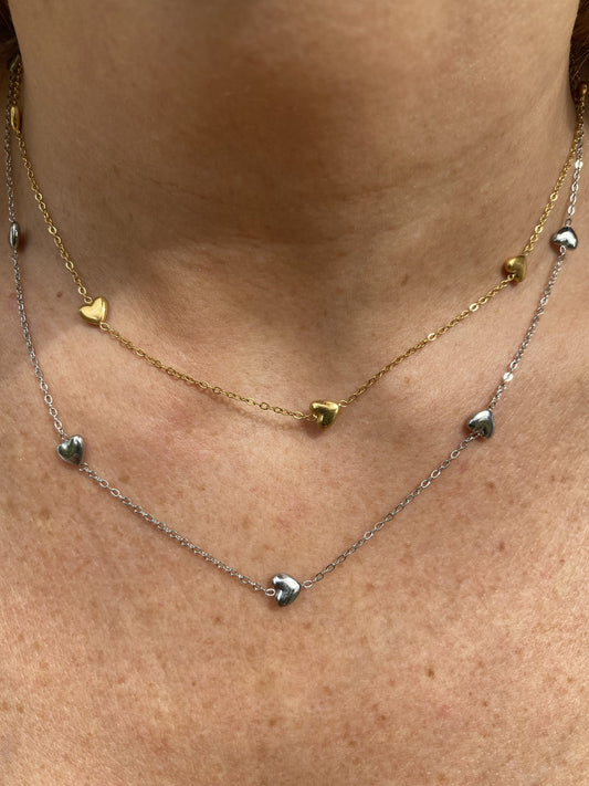 Collana Cuoricini