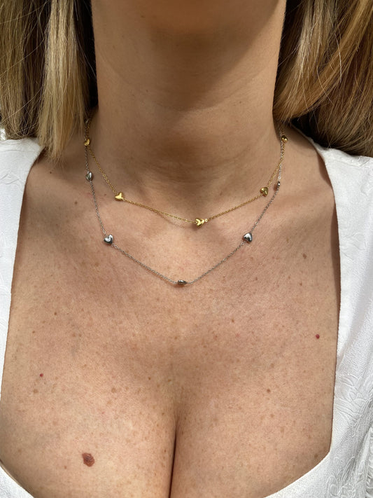 Collana Cuoricini