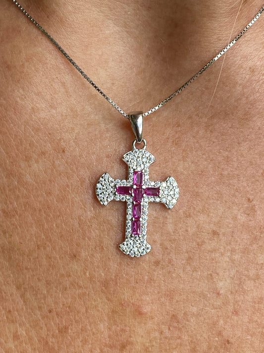 Collana Diamond Cross